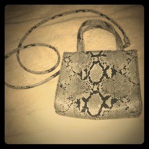 Nine West faux snakeskin handbag/purse